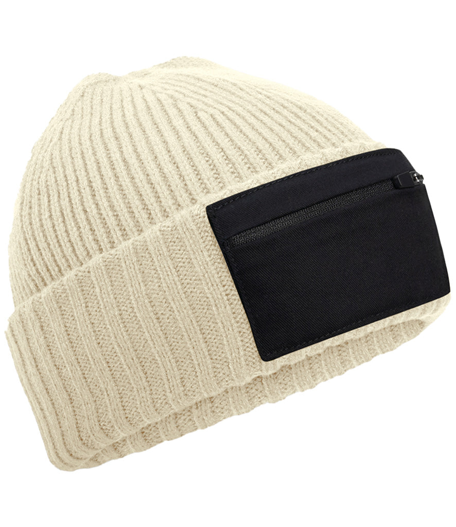 Beechfield Zip Patch Beanie