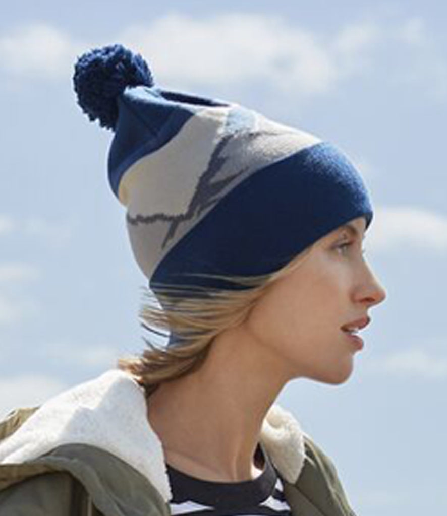Beechfield Mountain Peaks Pom Pom Beanie