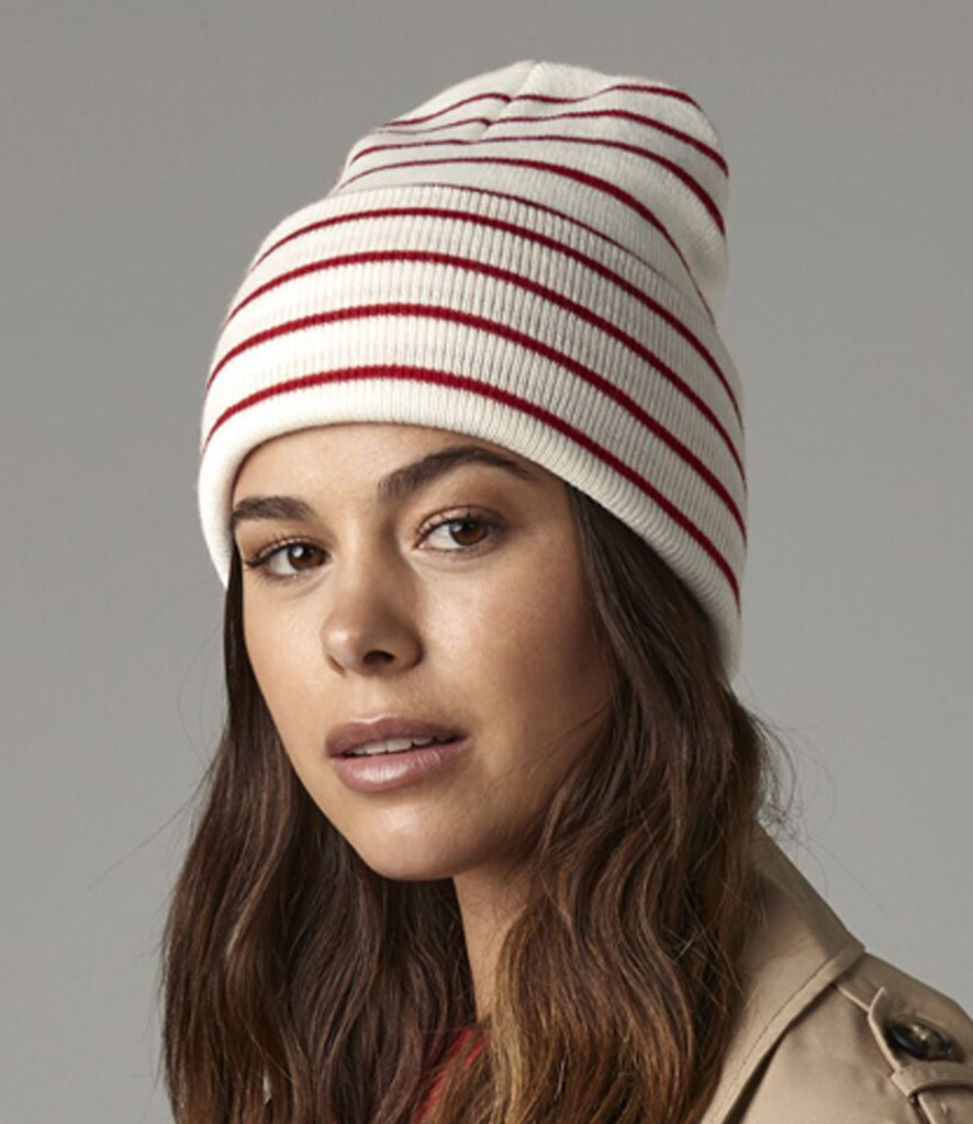 Beechfield Original Deep Cuffed Striped Beanie
