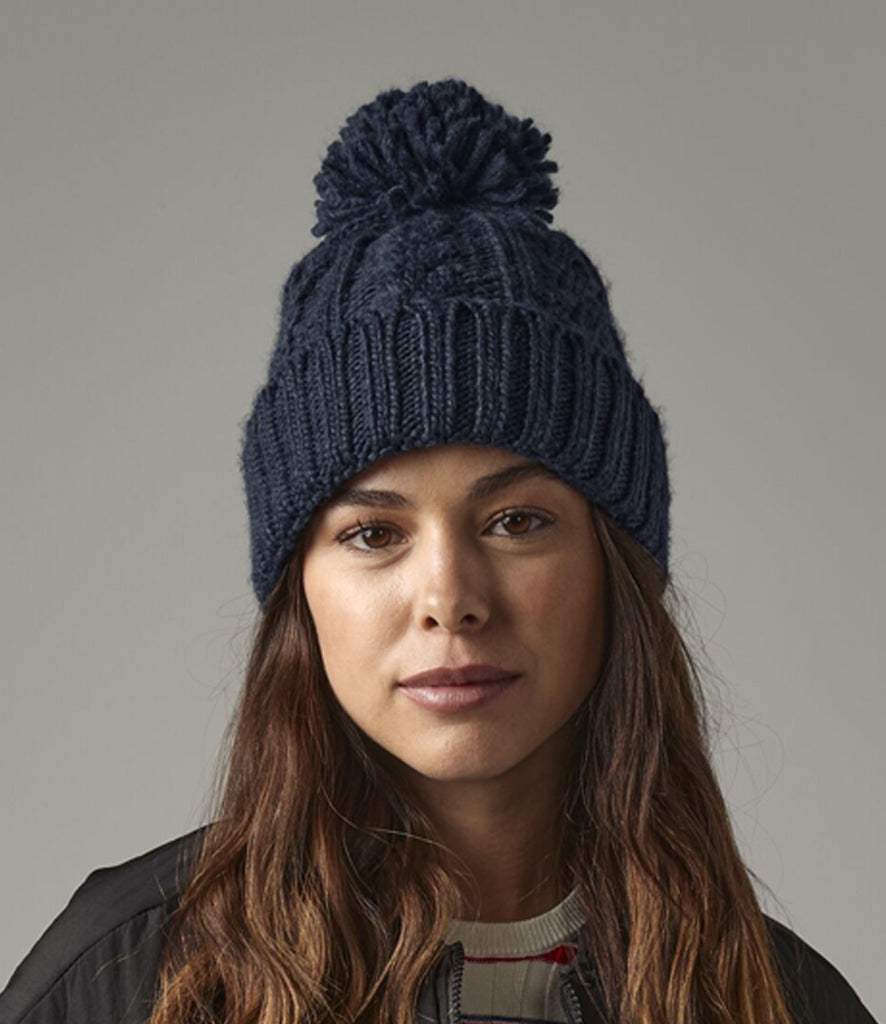 Beechfield Cable Knit Melange Beanie