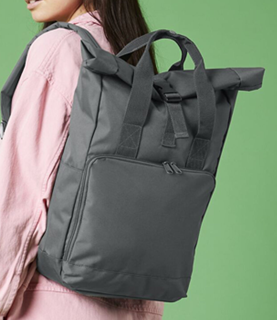 BagBase Recycled Twin Handle Roll-Top Backpack