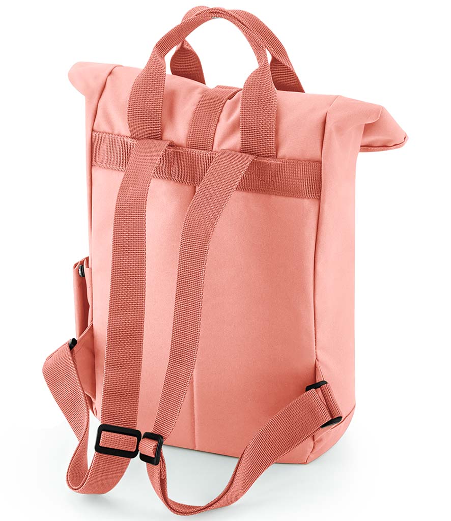 BagBase Recycled Mini Twin Handle Roll-Top Backpack