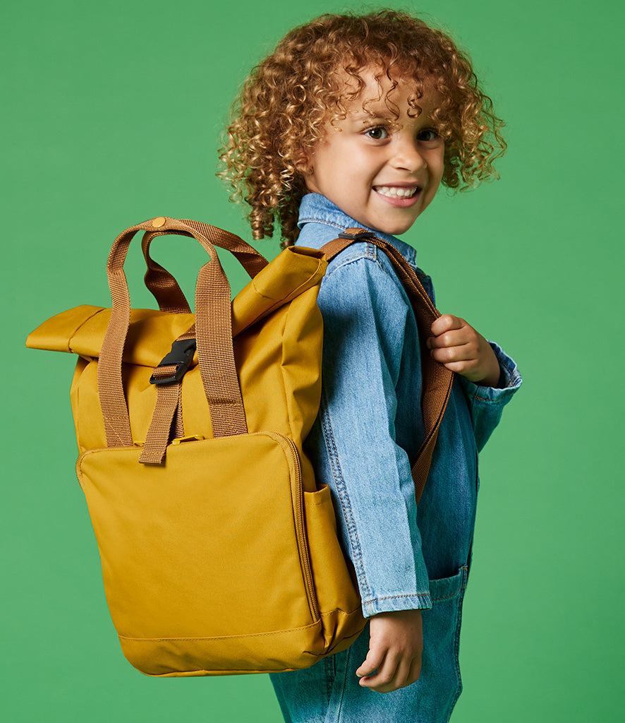 BagBase Recycled Mini Twin Handle Roll-Top Backpack