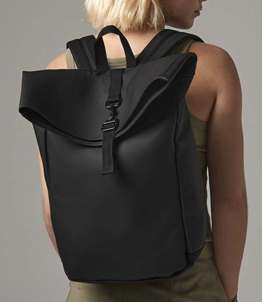 BagBase Matte PU Roll-Top Backpack