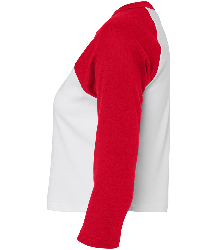 Bella Ladies Micro Rib 3/4 Raglan Baby T-Shirt