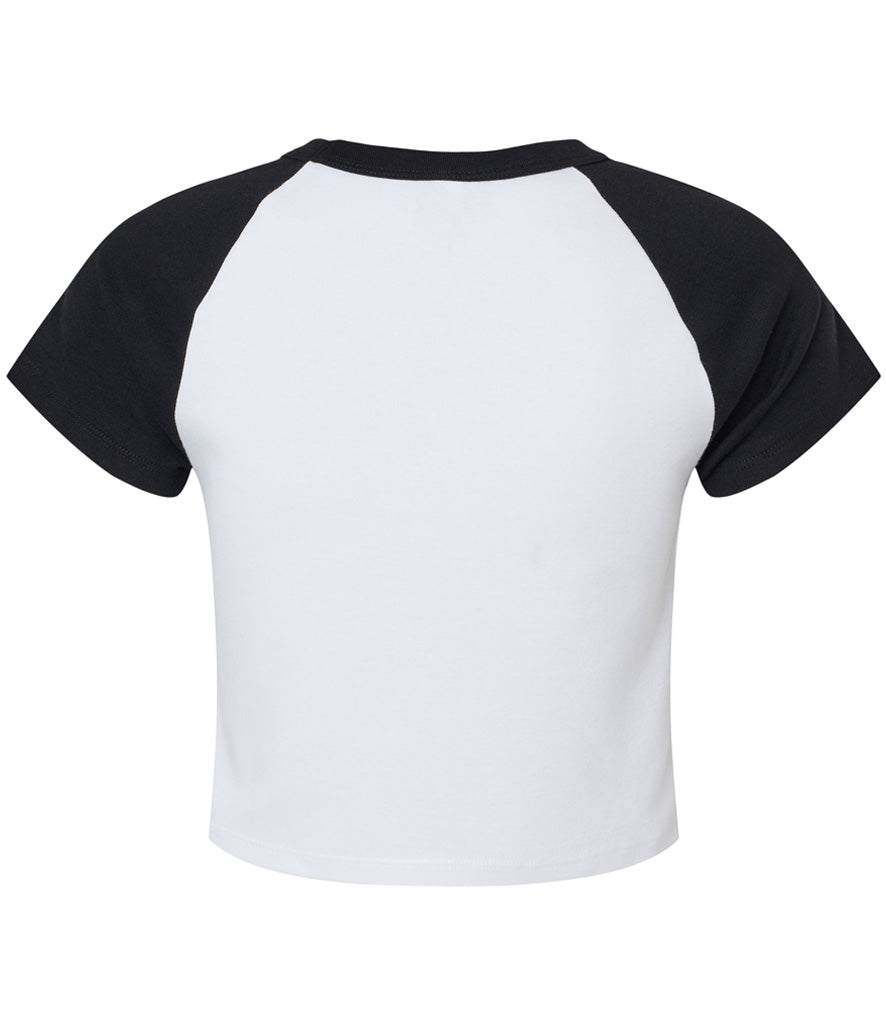 Bella Ladies Micro Rib Raglan Baby T-Shirt
