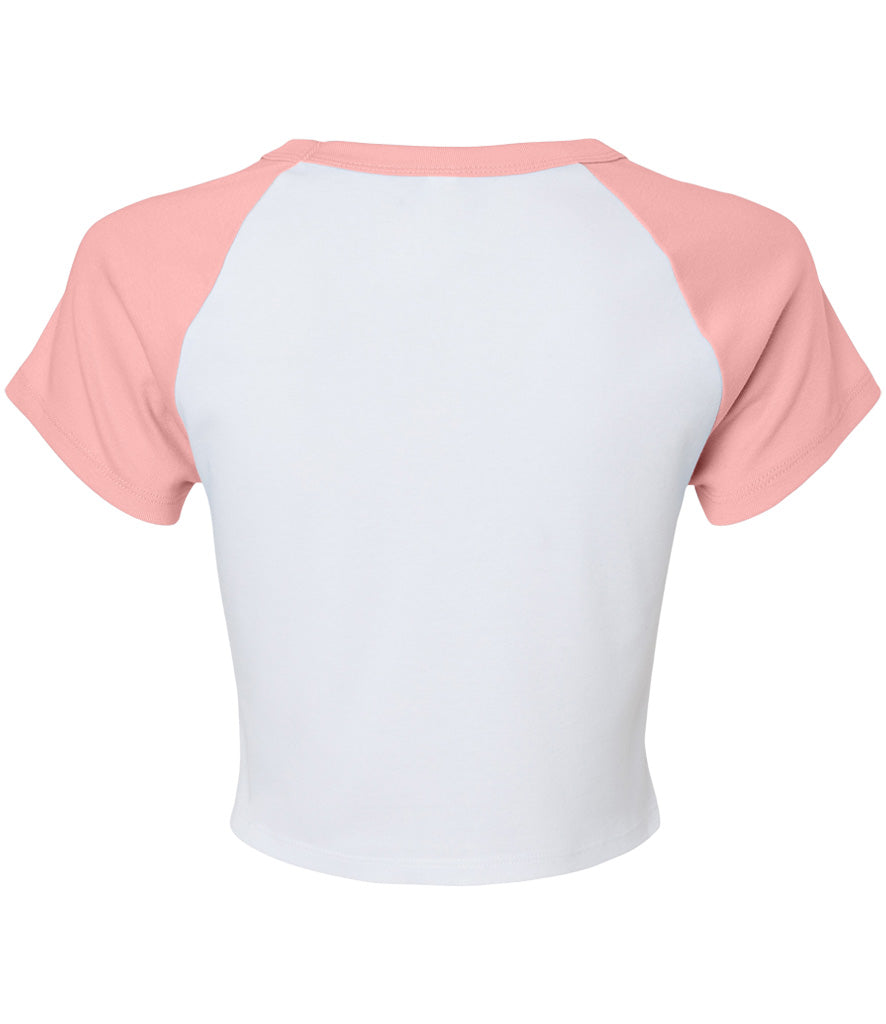 Bella Ladies Micro Rib Raglan Baby T-Shirt