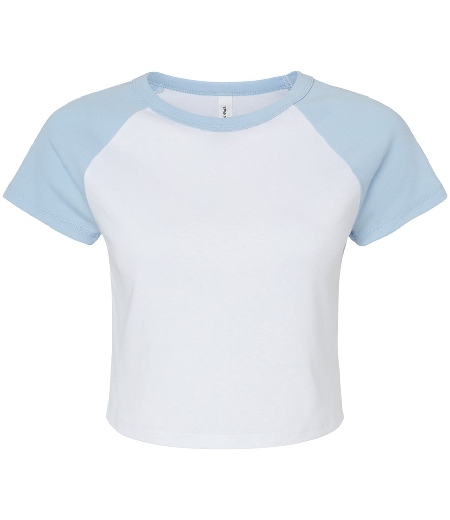 Bella Ladies Micro Rib Raglan Baby T-Shirt