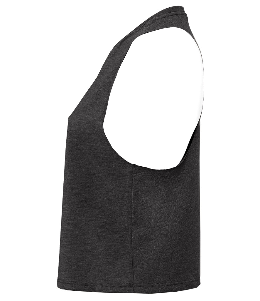 Bella Ladies Racer Back Cropped Tank Top