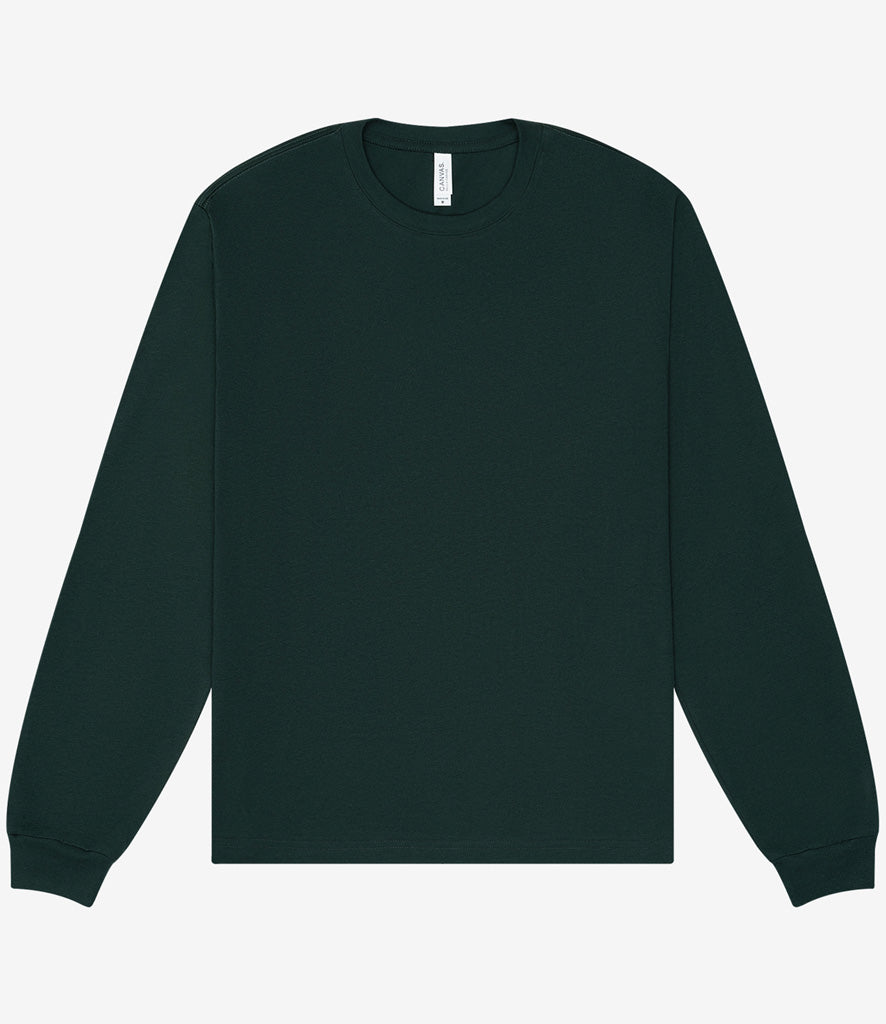 Canvas Unisex Heavyweight Long Sleeve Boxy T-Shirt
