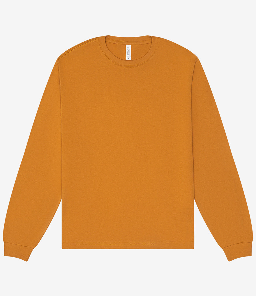 Canvas Unisex Heavyweight Long Sleeve Boxy T-Shirt