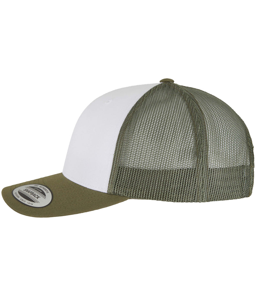Flexfit Retro Coloured Front Trucker Cap