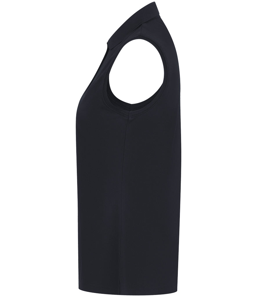 Henbury Ladies Sleeveless Coolplus® Polo Shirt