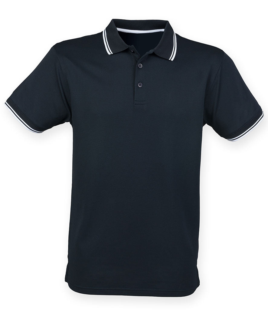 Henbury Coolplus® Tipped Polo Shirt