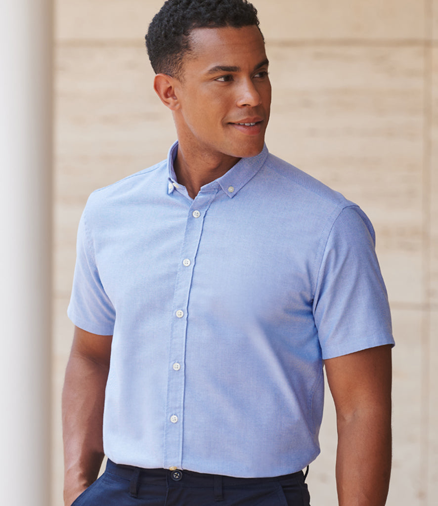 Henbury Modern Short Sleeve Regular Fit Oxford Shirt