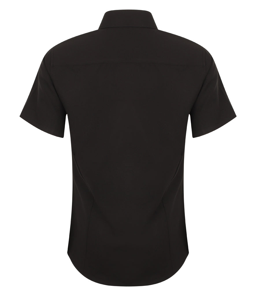 Henbury Ladies Short Sleeve Wicking Shirt