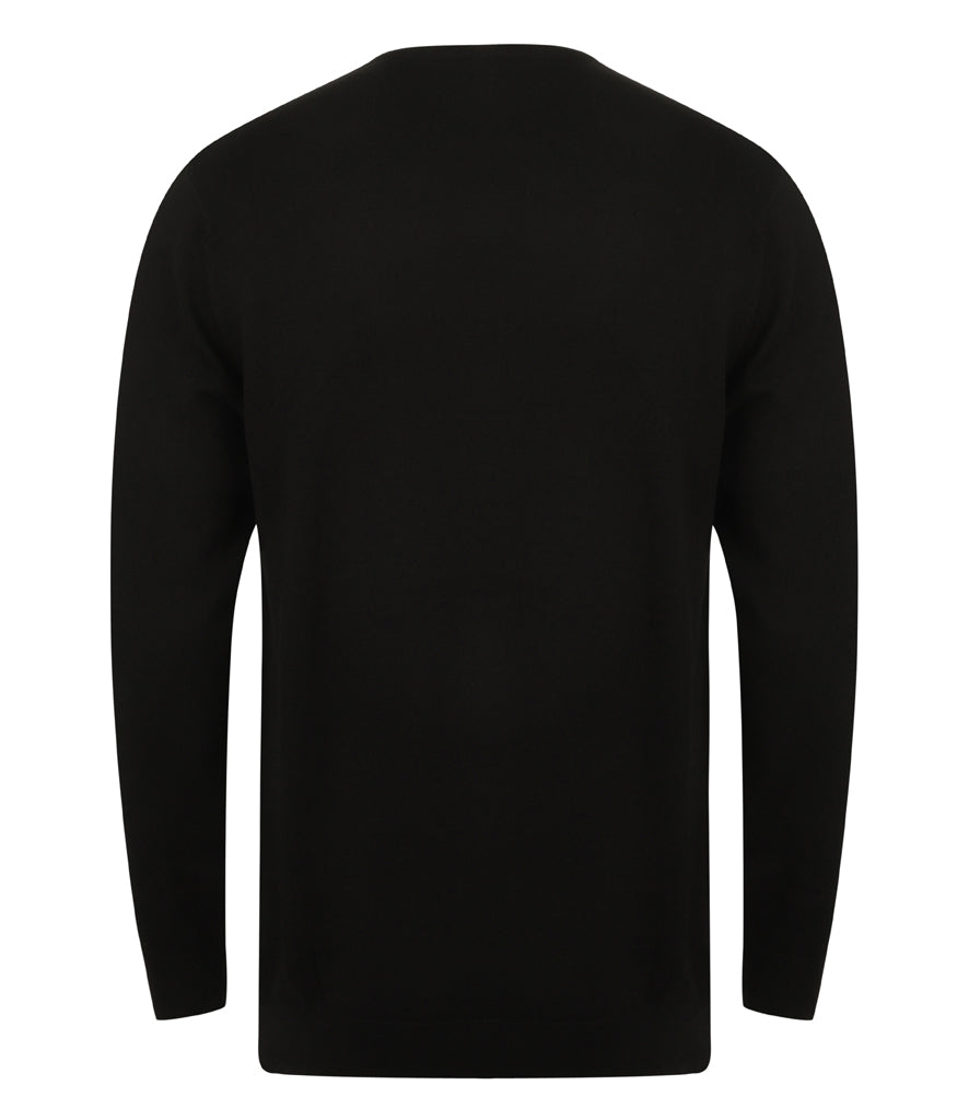 Henbury Lightweight Cotton Acrylic Crew Neck Sweater