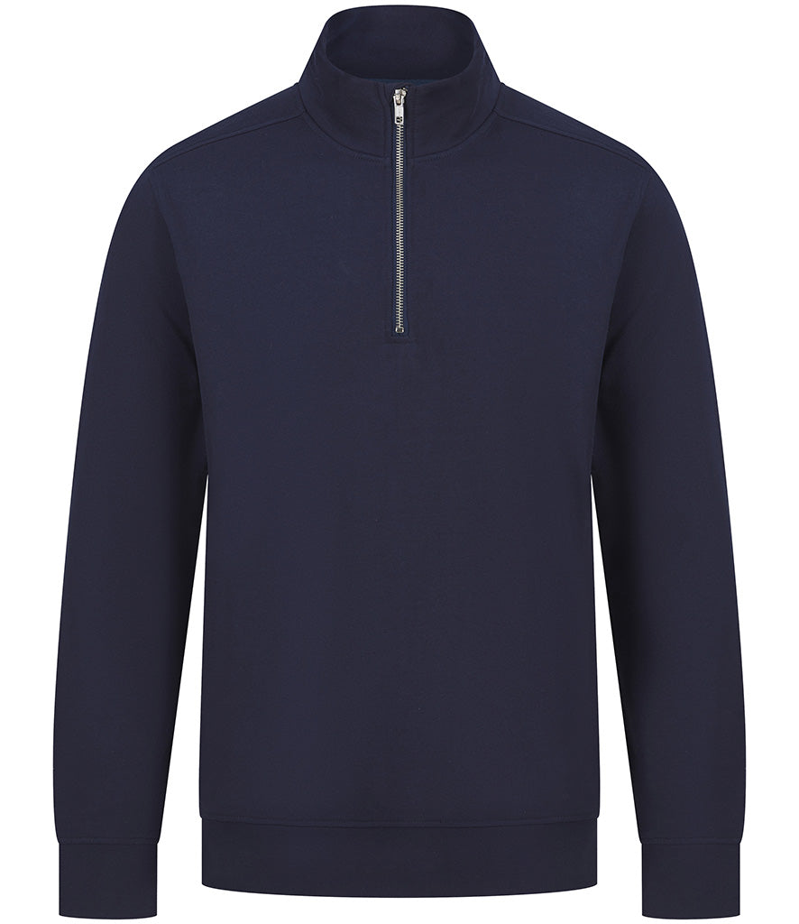 Henbury Unisex Sustainable 1/4 Zip Sweatshirt