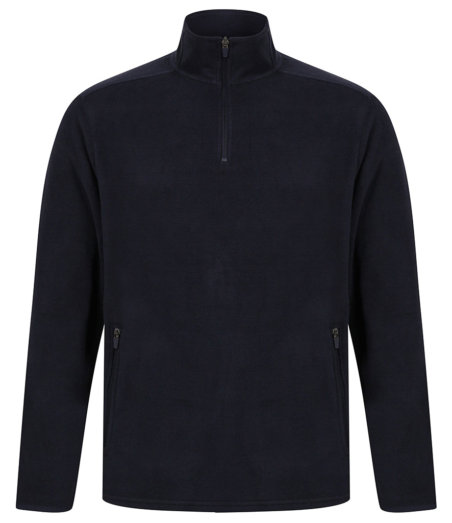 Henbury Zip Neck Micro Fleece