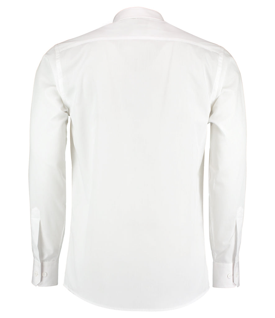 Kustom Kit Long Sleeve Tailored Poplin Shirt