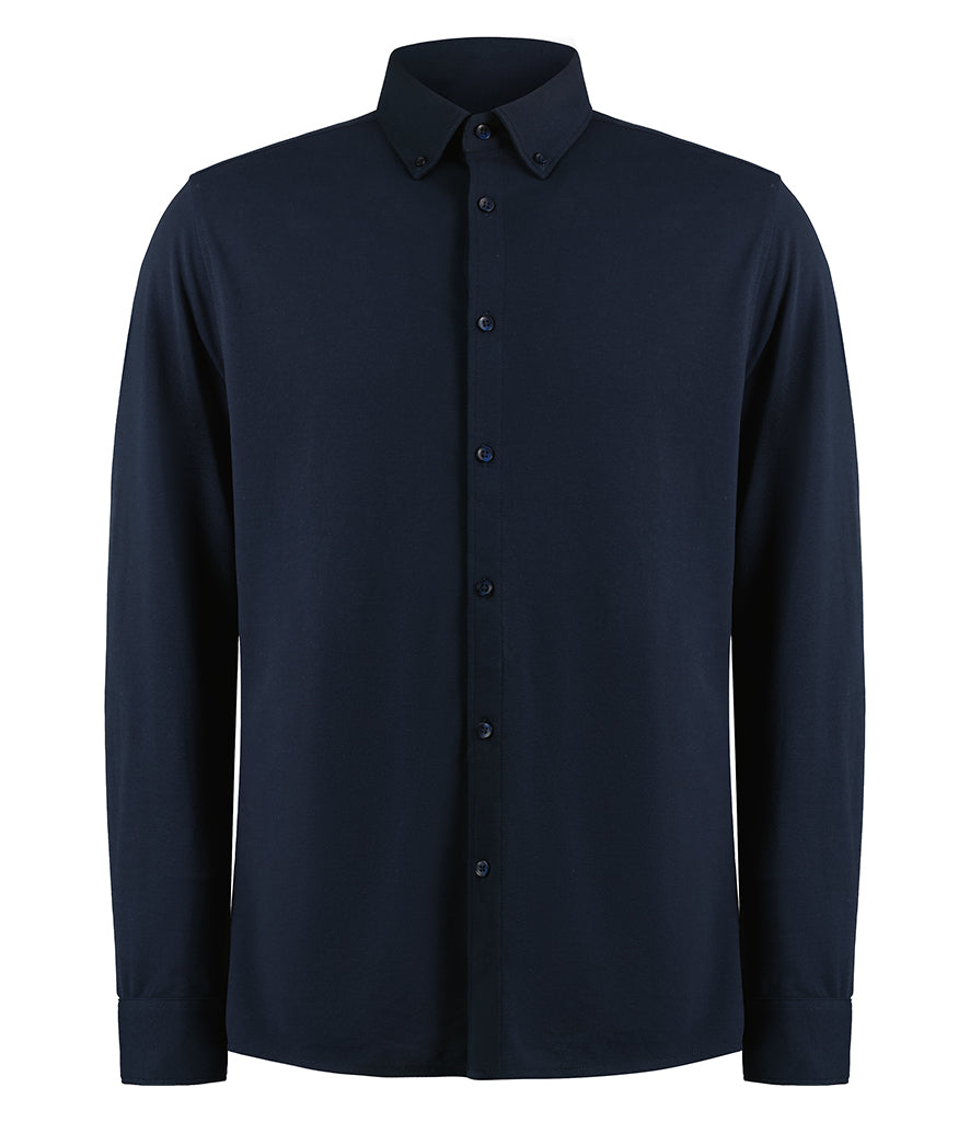 Kustom Kit Long Sleeve Superwash® 60°C Piqué Shirt