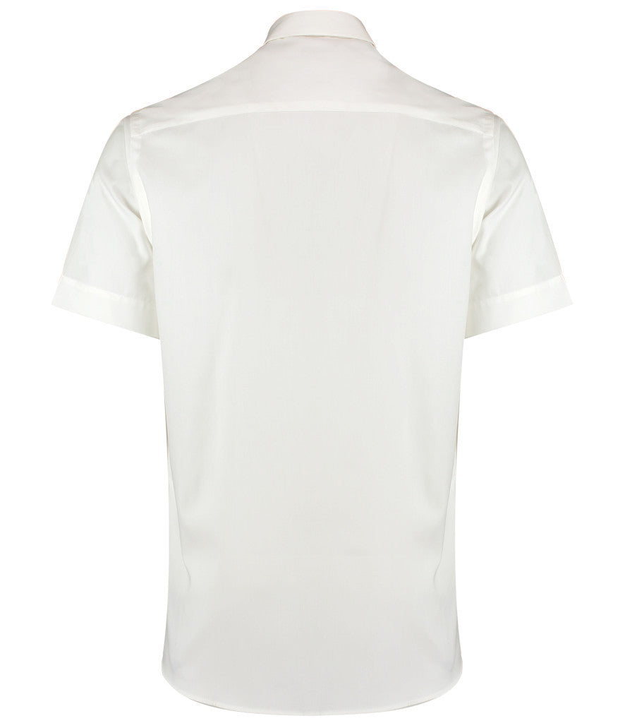Kustom Kit Premium Short Sleeve Tailored Oxford Shirt
