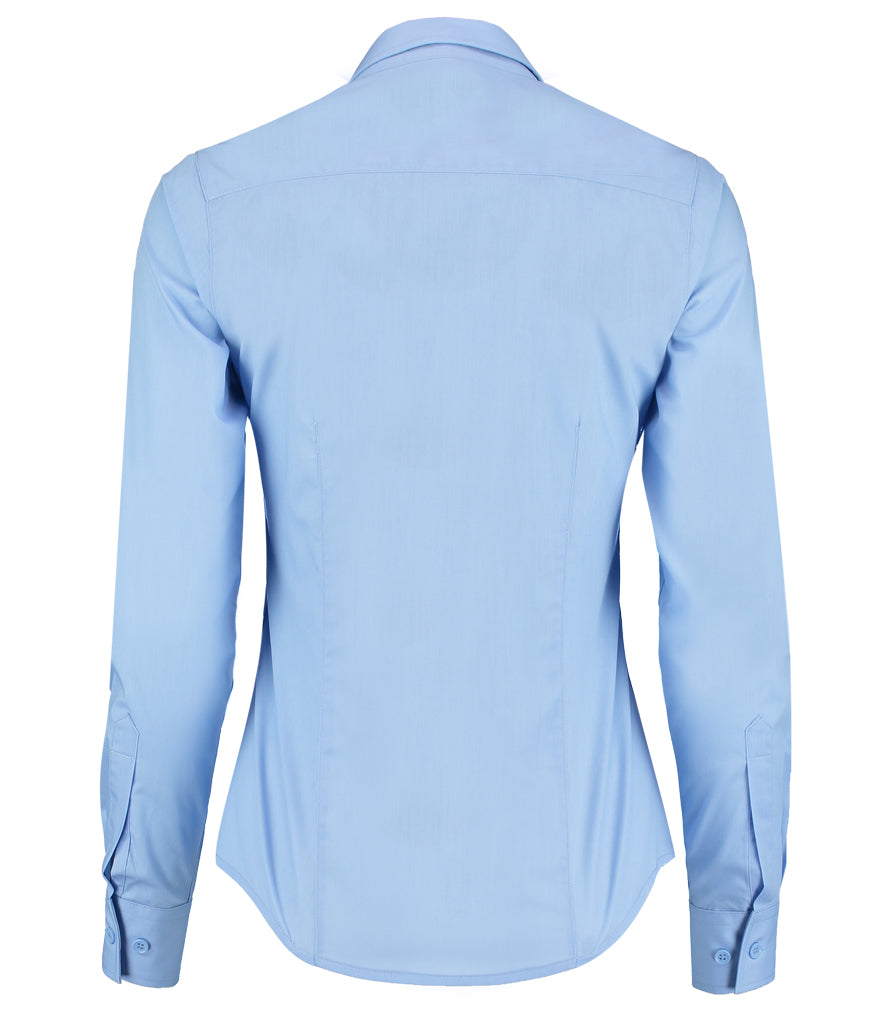 Kustom Kit Ladies Long Sleeve Tailored Poplin Shirt
