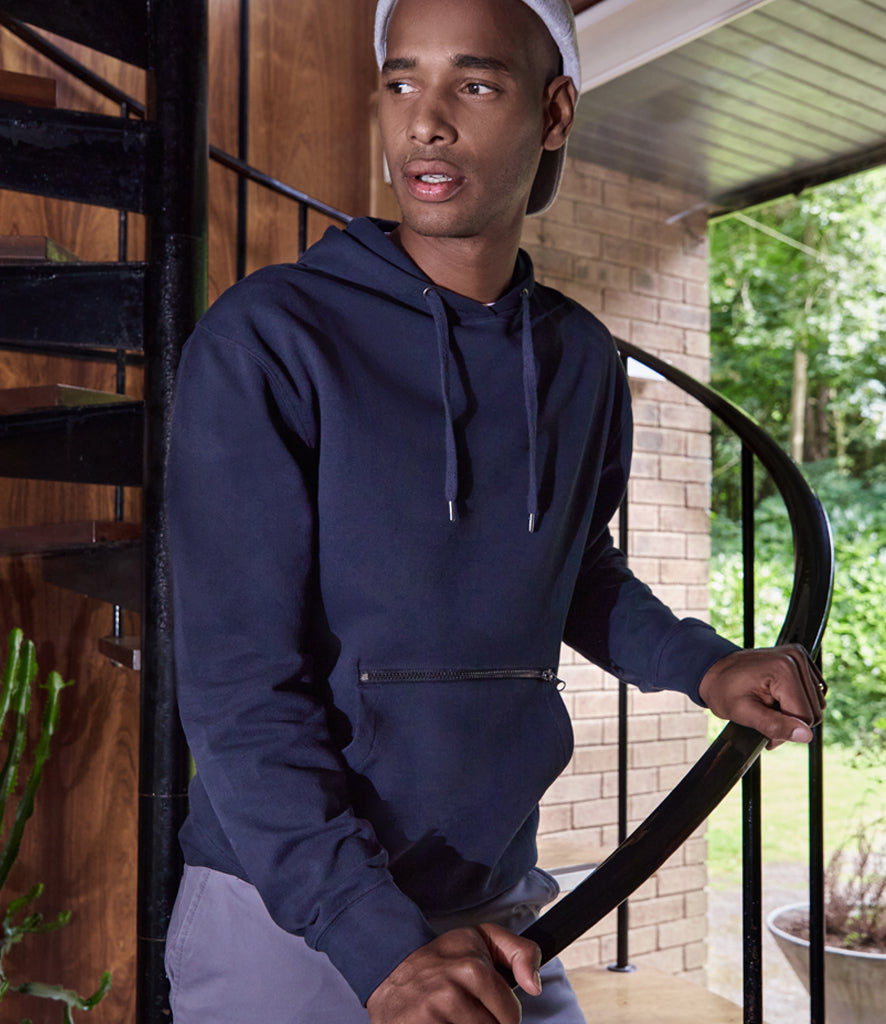 Kustom Kit Regular Fit Piqué Zipped Pocket Hoodie