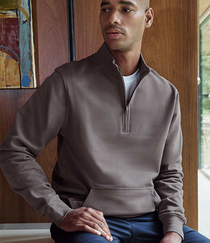 Kustom Kit Regular Fit 1/4 Zip Piqué Sweatshirt