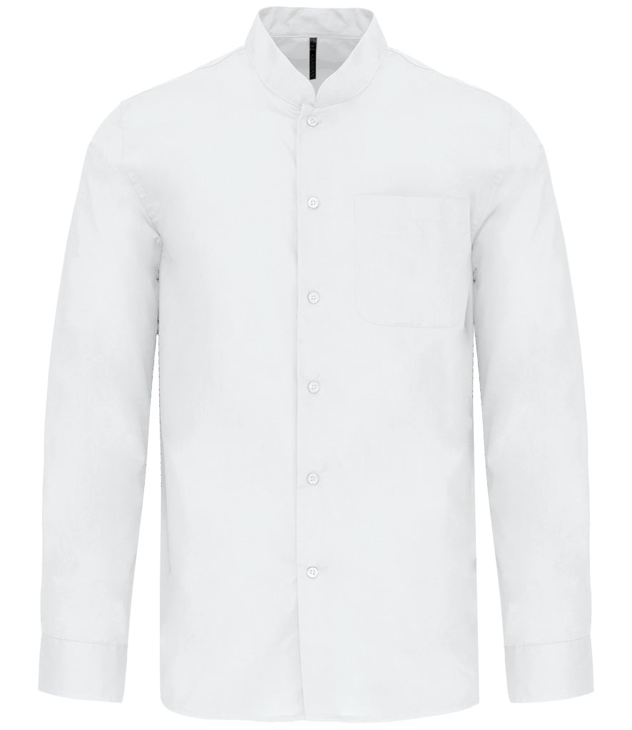 Kariban Long Sleeve Mandarin Collar Shirt