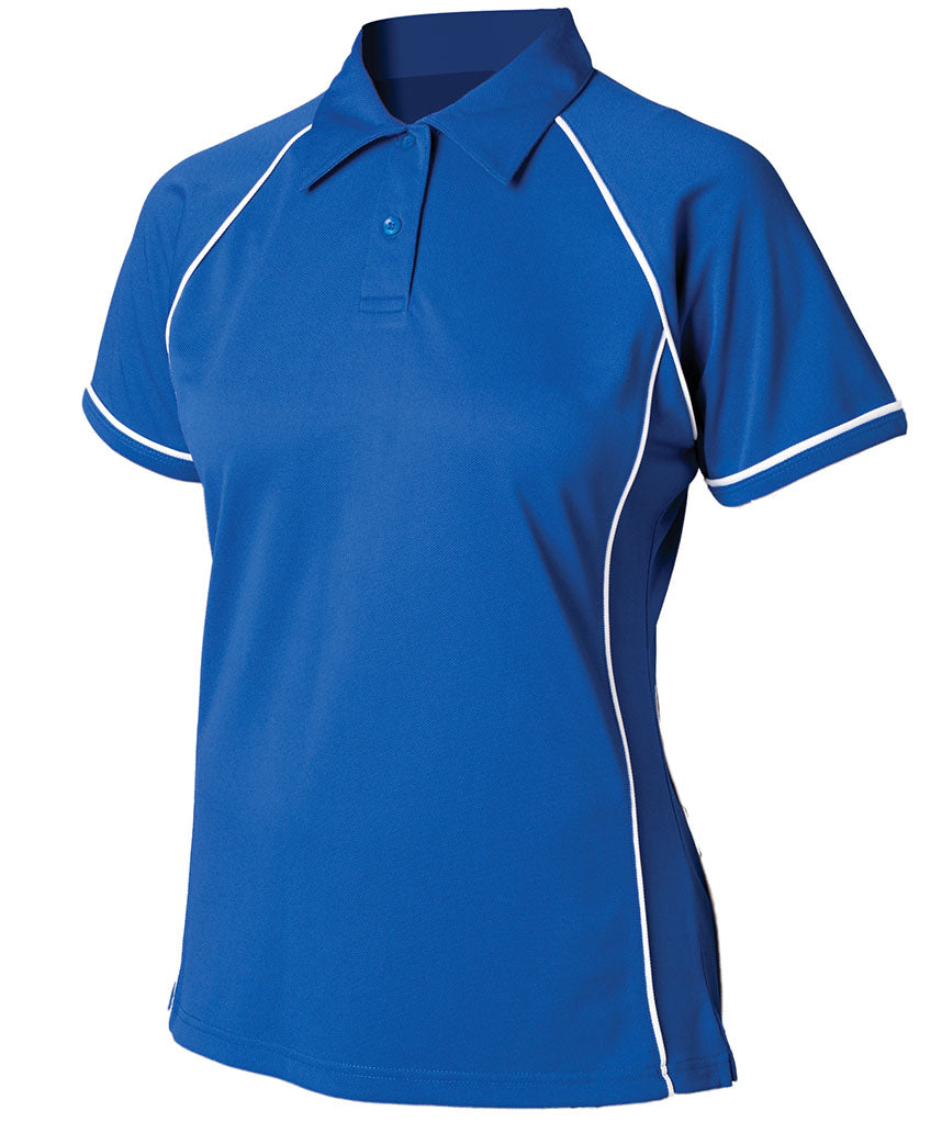 Finden + Hales Ladies Performance Piped Polo Shirt