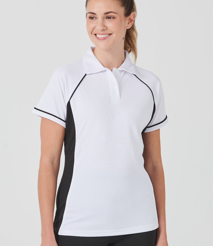 Finden + Hales Ladies Performance Piped Polo Shirt