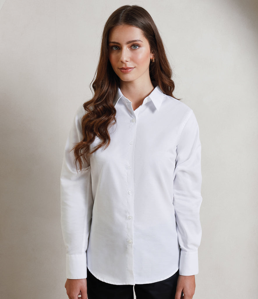 Premier Ladies Signature Long Sleeve Oxford Shirt