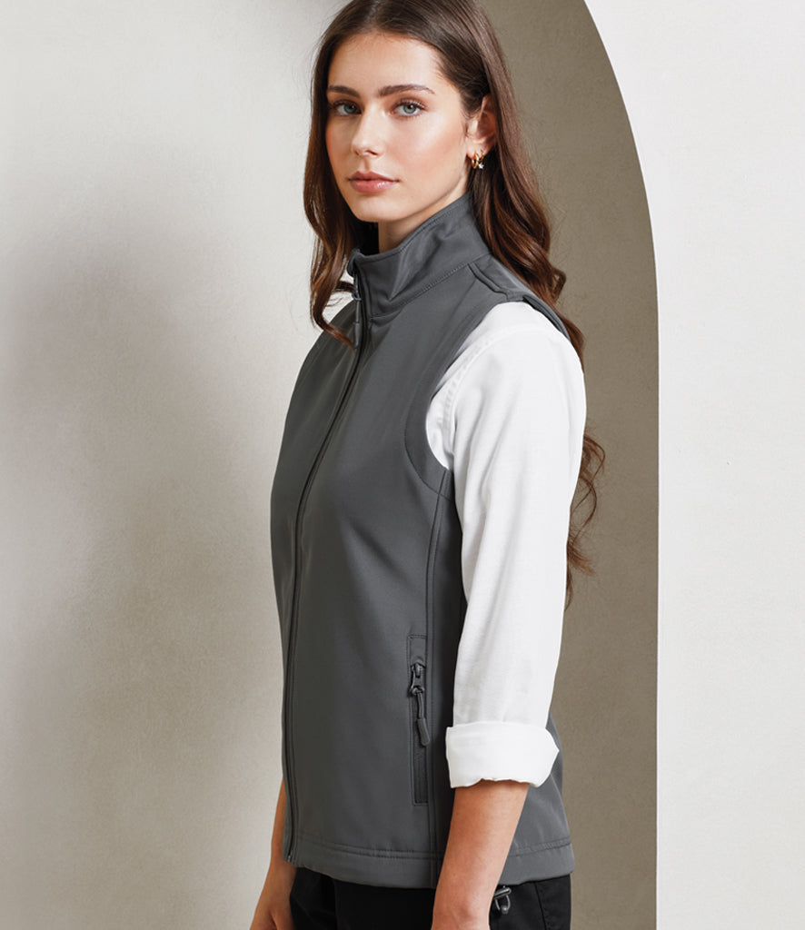Premier Ladies Windchecker® Recycled Printable Soft Shell Gilet