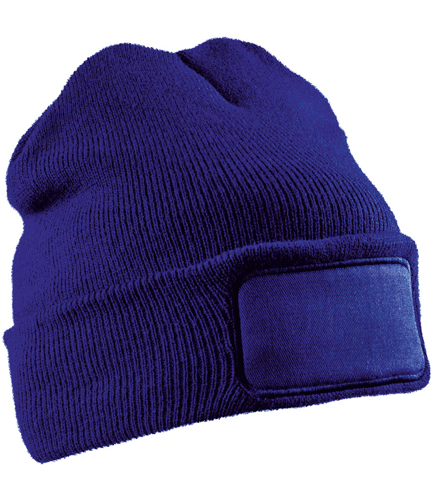 Result Genuine Recycled Double Knit Printers Beanie