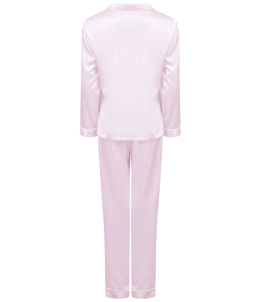 Towel City Ladies Satin Long PJ's