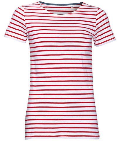 SOL'S Ladies Miles Striped T-Shirt