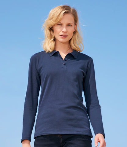 SOL'S Ladies Perfect Long Sleeve Piqué Polo Shirt