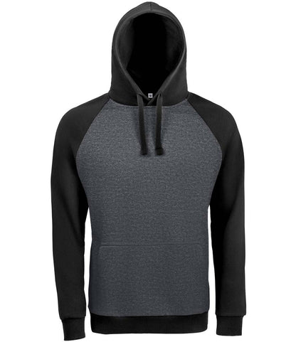 SOL'S Unisex Seattle Contrast Raglan Hoodie