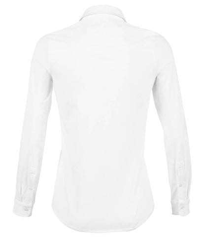 NEOBLU Ladies Balthazar Jersey Long Sleeve Shirt | Soft Blue