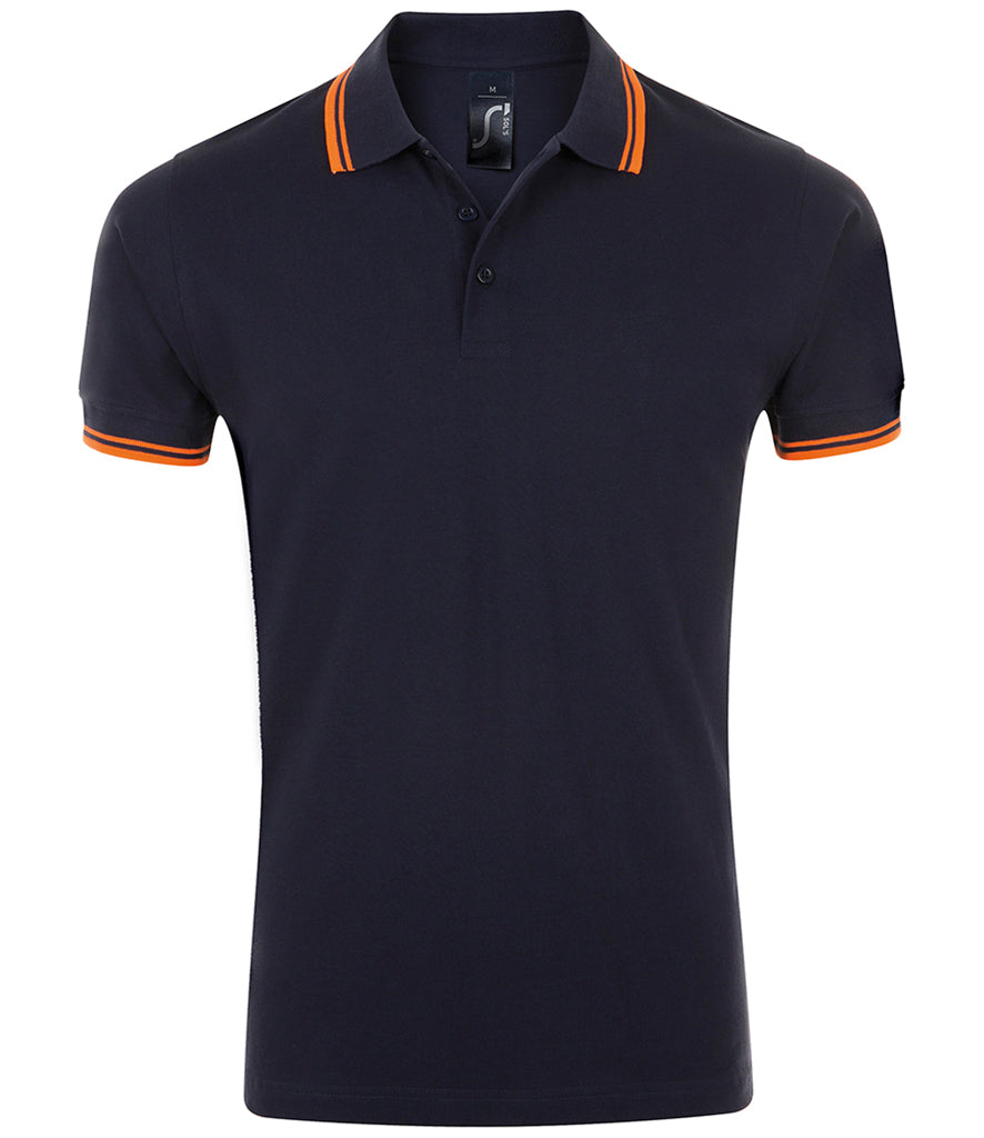 SOL'S Pasadena Tipped Cotton Piqué Polo Shirt