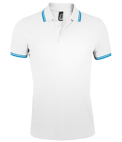 SOL'S Pasadena Tipped Cotton Piqué Polo Shirt