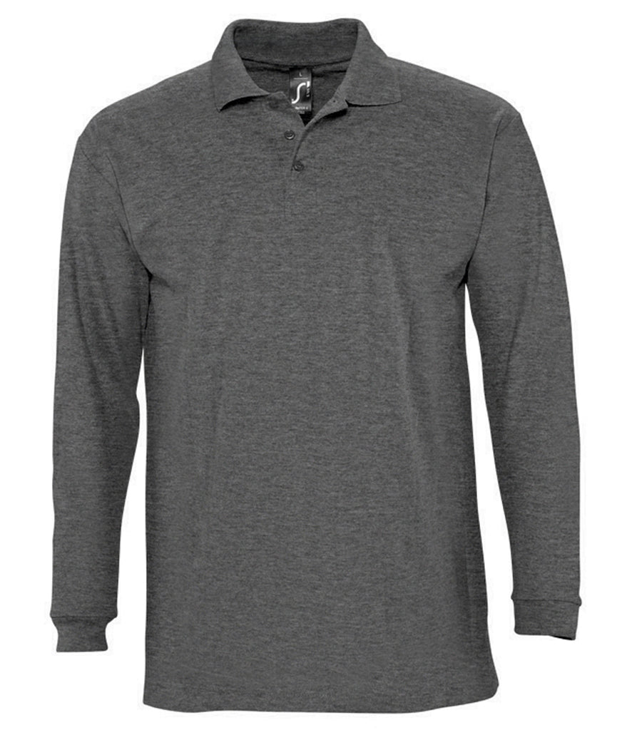 SOL'S Winter II Long Sleeve Cotton Piqué Polo Shirt