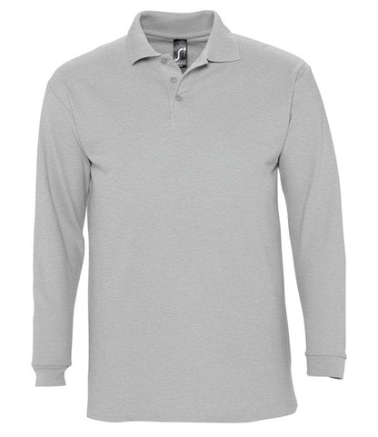 SOL'S Winter II Long Sleeve Cotton Piqué Polo Shirt