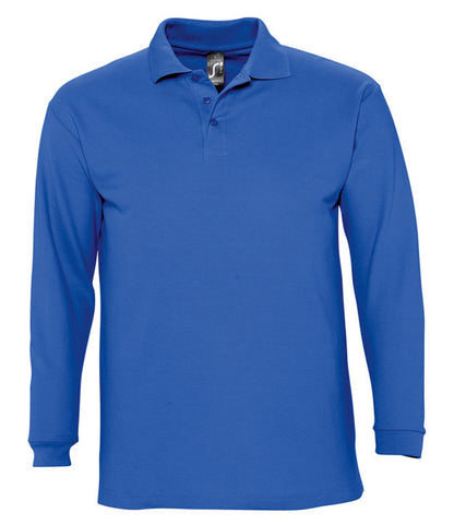 SOL'S Winter II Long Sleeve Cotton Piqué Polo Shirt