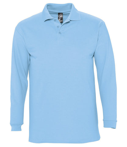 SOL'S Winter II Long Sleeve Cotton Piqué Polo Shirt