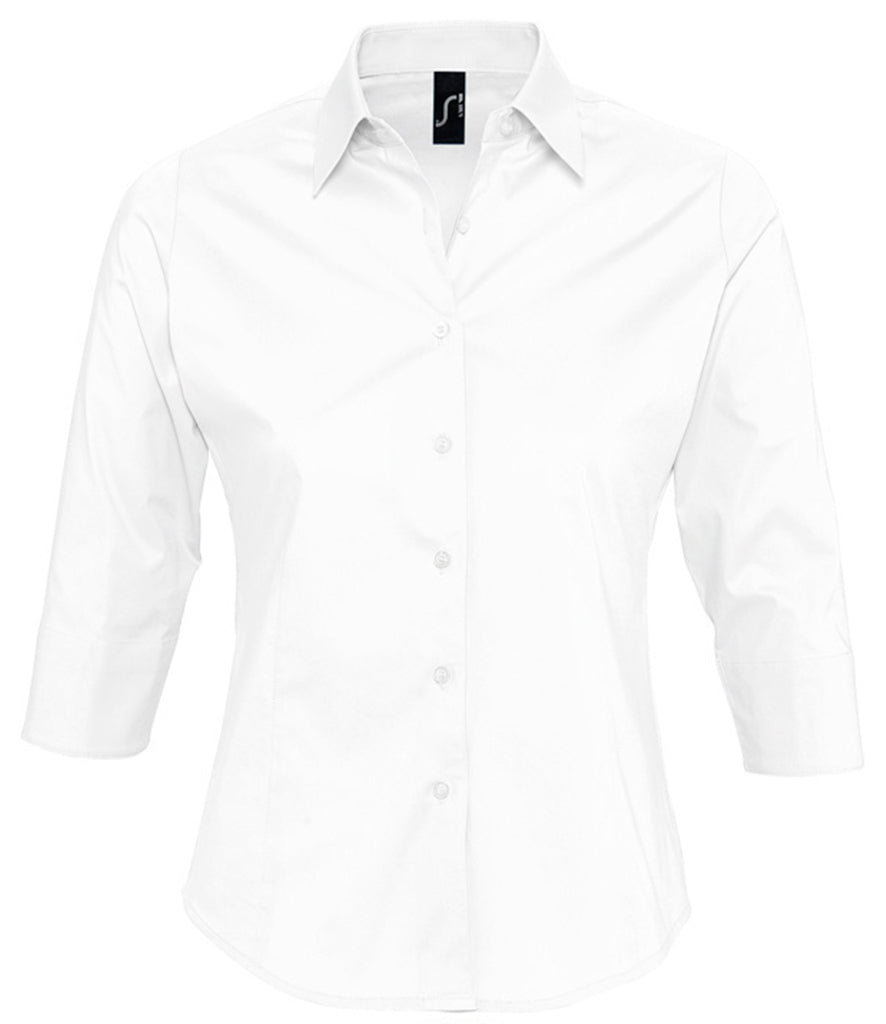 SOL'S Ladies Effect 3/4 Sleeve Fitted Shirt