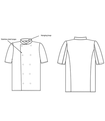 Dennys Short Sleeve Chef's Jacket