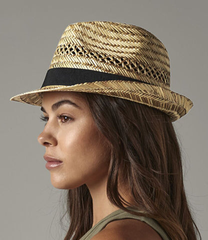 Beechfield Straw Summer Trilby