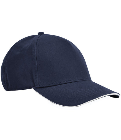 Beechfield EarthAwareÂ® Classic Organic Cotton 5 Panel Sandwich Peak Cap